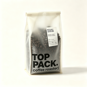 Custom OEM Low MOQ Eco Friendly Recyclable Mono PE Flat Bottom Coffee <b>Bag</b> with Degassing Valve Heat Sealable for <b>Roasted</b> Beans - Product Image 1