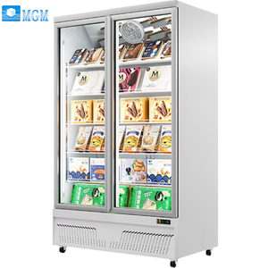 Refrigerador de Alta Calidad, Sin Escarcha, de Uso Comercial, Refrigerador de Doble Puerta con Vitrina, Refrigerador con Certificación CE para Pastelerías - Product Image 1