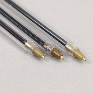 사무실 여러 가지 빛깔의 플라스틱 볼펜 블랙 레드 블루 3 색 빠른 건조 볼펜 학생 문구 - Product Image 5