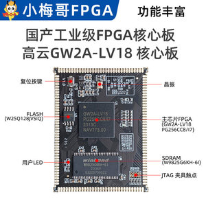 บอร์ดพัฒนา FPGA รุ่น GOWIN GW2A – โมดูลหลักเกรดอุตสาหกรรมพร้อมอินเทอร์เฟซแบบ Stamp-Hole, ACGW2A18 M645 - Product Image 2