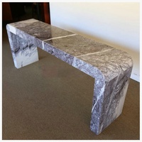 Table console moderne de luxe avec plateau en marbre blanc, salon, couloir, entrée pour maison, hôtel, résidence, hall ou villa, extensible