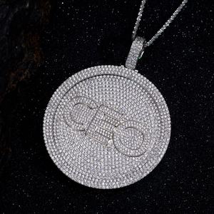 Collar con Colgante Iced CEO de Messi Jewelry, Moissanita, Cadena Cubana Hip Hop - Product Image 3