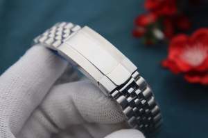 Montre de luxe en acier inoxydable à mouvement mécanique automatique, calendrier perpétuel, réserve de marche, cadran en cristal saphir 22 mm, étanche - Product Image 2