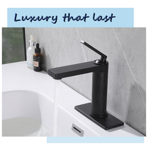 Chất Lượng Cao Duy Nhất Xử Lý Mềm Phun Brass Lưu Vực Vòi Nước Sàn Gắn Gốm Cho Nóng/Lạnh Rửa Thác Vòi Đen Cho Khách Sạn - Product Image 2