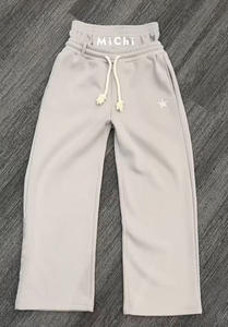 Pantalon de survêtement de <span class=keywords><strong>sport</strong></span> personnalisé à trois bandes double taille pantalon de <span class=keywords><strong>sport</strong></span> pur coton style de rue pantalon droit à carreaux patchwork pour hommes - Product Image 2