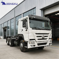 Camion tracteur d'occasion Sinotruk Howo 6x4 371HP Euro 3 à conduite à gauche pour le transport de remorques de fret minier