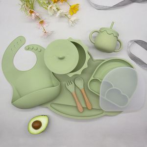 Plato de Silicona con Succión y Tapa para Bebés, con Compartimentos, para la Alimentación de Niños Pequeños, Apto para Alimentos, Venta al por Mayor - Product Image 4