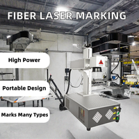 Mesin Penanda Laser Serat Optik Terintegrasi Huike 20W untuk Mengukir Logo dan Pola pada Cangkang Jam Tangan Logam, Mesin Pemahat Laser Presisi
