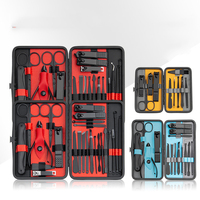 Kit de pédicure et manucure professionnel de luxe en or rose - 7/10/12/15/18-en-1 - Coupe-ongles en acier inoxydable - Coffret portable
