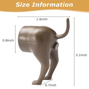 Distributeur de dentifrice amusant en forme de fesses de chien, nouveauté de la marque LM, accessoires de salle de bain en résine pour la maison - Product Image 3