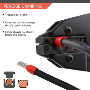 Alicates de prensado de cable de acero, herramientas de prensado de manga de extremo de cable para Terminal de tubería <span class=keywords><strong>Pex</strong></span>, corte de pelado de sistema métrico OEM - Product Image 3