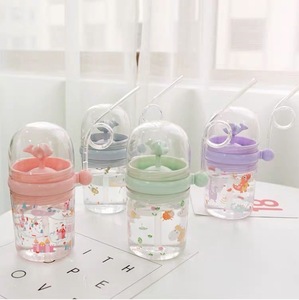 Bouteille de pulvérisation de paille de baleine de dessin animé résistant aux hautes températures résistant aux chutes portable petite bouteille de <span class=keywords><strong>fontaine</strong></span> de dauphin. - Product Image 2