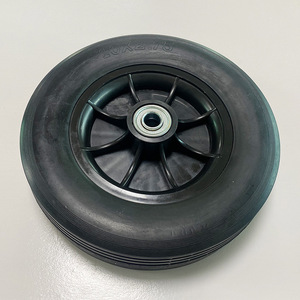 Rueda de goma sólida New Temple 10x2.75, rueda giratoria industrial fija para Go Kart y uso industrial - Product Image 2