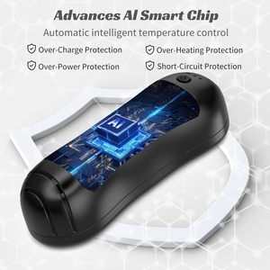 2 Pack Electric 2000mAh AI Smart Chips Long Safe <b>Heat</b> 23 Hours Rechargeable Magnetic Hand Warmer - Product Image 5