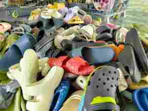 Chaussures d'occasion S05F antidérapantes pour salle de bain, sandales pour femmes et hommes, pantoufles d'intérieur et d'extérieur, chaussures mixtes d'occasion en gros - Product Image 2