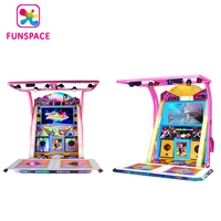 Machine de jeu de danse de musique vidéo d'arcade à pièces de haute qualité Pump It Up 2 joueurs Machine à tambour de danse à vendre