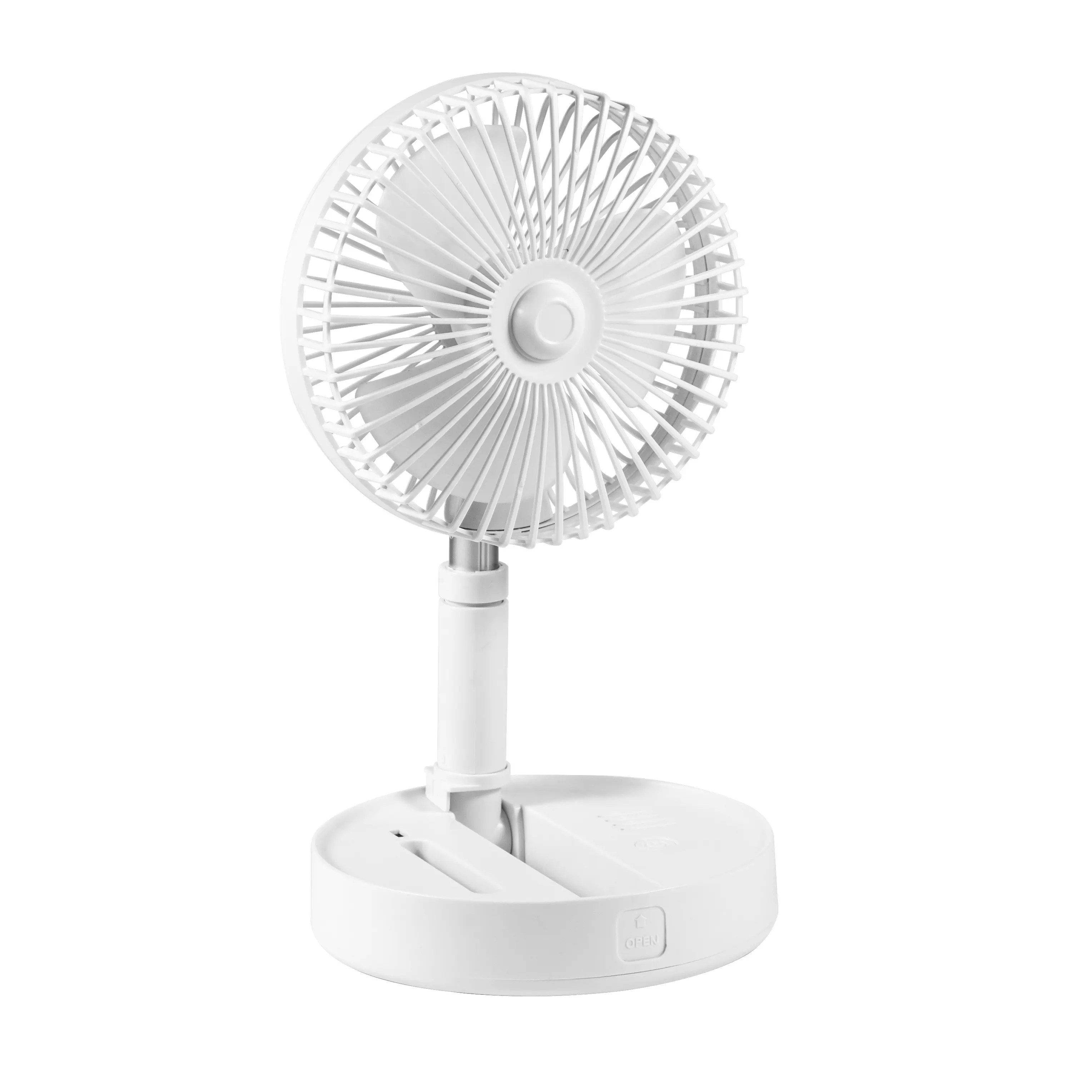 Rechargeable Fans Multi-function Electric Table Fan Air Cooling Fan Digital Plastic Remote Control Folding Charge Your Phone 3.7
