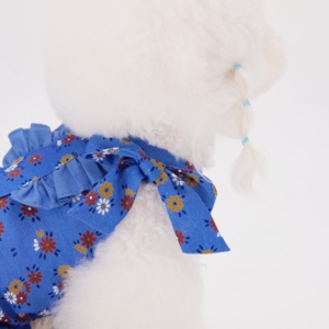 OEM ODM Chaleco Ecológico de Algodón Transpirable para Perros, Vestido sin Mangas con Estampado Floral para Perros Pequeños y Medianos, Malteses - Product Image 5