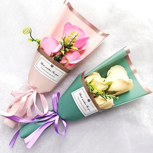 Cadeau <span class=keywords><strong>de</strong></span> la Saint-Valentin, cadeau <span class=keywords><strong>de</strong></span> Noël, <span class=keywords><strong>rose</strong></span> unique en savon, fleur artificielle, mini <span class=keywords><strong>bouquet</strong></span> frais - Product Image 2