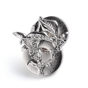 Custom Logo Exquisite Number 8 Metal Souvenir Gift <b>Badge</b> - Product Image 4