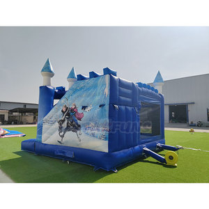 Meilleures ventes : Combo château gonflable d'extérieur Princesse Frozen avec toboggan, pour la location - Product Image 4