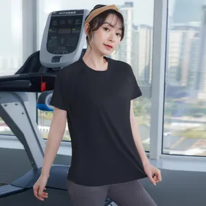 Camiseta que absorbe el sudor Productos calientes Camiseta deportiva para mujer Camiseta personalizada Impresión Polo en blanco Su propio logotipo de marca