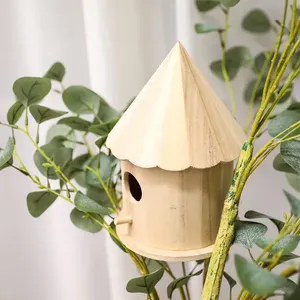 Nichoir en bois pour oiseaux, boîte pour azurés, style protection contre les prédateurs - Product Image 4