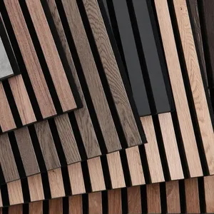 Samples Akupanel Wood Slats Acoustic Panel for Wall Decor Sound-Absorbing 3D Model for Studios-Factory Sample Price - Product Image 6