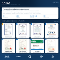 Testeur de flexion de chaussures HAIDA, machine de test de résistance à la flexion des chaussures et des semelles, norme GB T 3903.1, équipement de test de chaussures