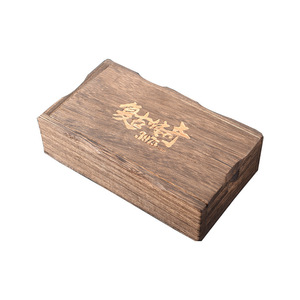 <b>Vintage</b> Wooden Jewelry <b>Box</b> Rectangle 4cm Solid Wood Gift Packaging Storage Desktop Ornament Customizable - Product Image 2