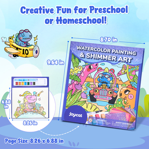 Joycat Giáo Dục Đồ Chơi Sơn Graffiti Cuốn Sách Cho Trẻ Em Xách Tay Màu Sắc Phác Thảo Vẽ Sách Trẻ Em Màu Nước Cuốn Sách Sơn - Product Image 4