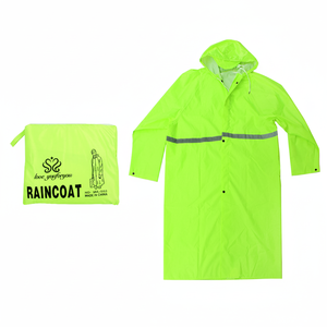 XXXXL Chubasquero Verde Fluorescente Alto Reutilizable EVA PU Nylon PVC Impermeable Clásico para Niños para Escalada 24PCS/CS Logo - Product Image 2