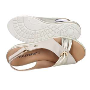 รองเท้าแตะแบบสวม Valleverde Donna สีเบจ ไซส์ 39 ส้นสูง 5.5 ซม. - Product Image 5