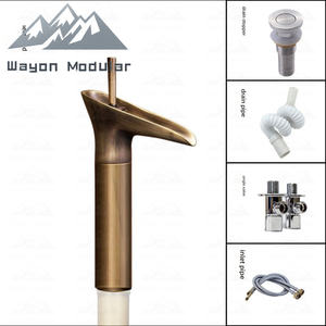 <span class=keywords><strong>Robinet</strong></span> de lavabo de salle de bain Wayon en laiton antique, mitigeur vintage à poignée unique pour lavabo - Product Image 2