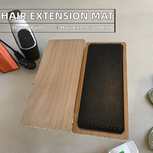 Tabla de dibujo de madera de 28*12cm con agujas de gancho metálico curvado, herramienta para separación y extensión de cabello, soporte para cabello y herramienta de sujeción tipo splint - Product Image 2