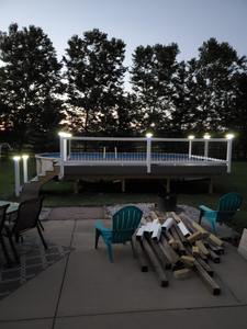 Lumière solaire de barrière de chapeau de poteau de cour de jardin avec blanc/Warmwhite + Bule/vert avec l'antonomie de long temps - Product Image 4