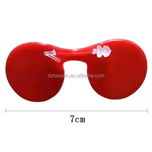 TUOYUN Factory Wholesale Farms Red For Farm Chicken Poultry Blinder Plastic Pheasant Glasses 7cm