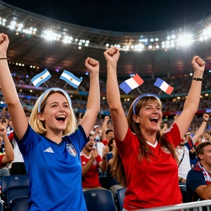 Serre-têtes et élastiques à cheveux patriotiques internationaux pour les jours de matchs mondiaux - Product Image 6