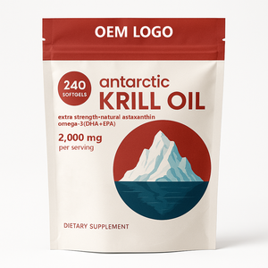 Cápsulas Blandas de Aceite de Krill con Astaxantina de 12 mg para Blanqueamiento de la Piel, Suplementos Naturales de Astaxantina de 24 mg - Product Image 1