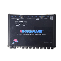 Système audio amplificateur de voiture 7 bandes EQ, égaliseur 6 sorties, crossover passif, haut-parleur subwoofer, égaliseur de fréquence pour voiture