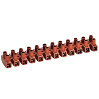 BELEKS High Foot 1-12Port PA66 Conector de cable eléctrico Tira de terminales de tornillo con protector de cable
