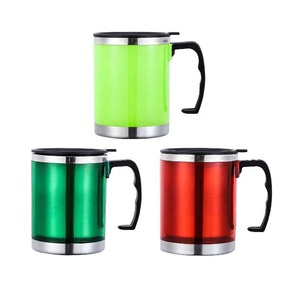 Custom logo BPA Free Stainless Steel & Plastic Promotional Coffee Cup for Gift