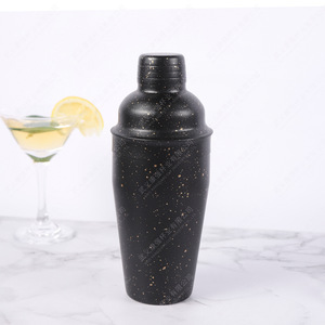 Accessoires de bar de vente chaude Kits de barman de <span class=keywords><strong>mixologie</strong></span> noire Kit de barman en acier inoxydable de 750ml logo personnalisé - Product Image 4