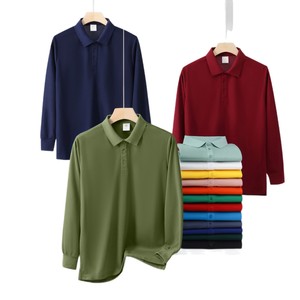 Camisa Polo de Manga Larga, Uniforme de Trabajo Personalizado con Impresión de Logotipo para Personal de Restaurante y Bar, Otoño 2024 - Product Image 5
