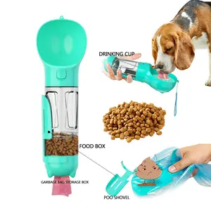 Portatile da viaggio per animali domestici tazza d'acqua multifunzionale mangiatoia automatica per animali domestici mangiatoie per ciotole per animali domestici per cani e gatti