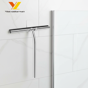 <span class=keywords><strong>Raclette</strong></span> de <span class=keywords><strong>douche</strong></span> adhésive en métal écologique avec ventouse murale en caoutchouc et acier inoxydable pour fenêtres et portes de <span class=keywords><strong>douche</strong></span> domestiques - Product Image 1