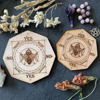 Planche avec pendule en bois pour Chakra, 7 pièces, Kit Kundalini, pour la radiesthésique et la divination, ensemble d'outils uniques, dessin spirituel