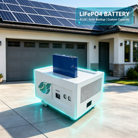 Batterie solaire hors réseau 10KW 48V 685Ah, batterie de panneau solaire Lifepo4 Lithium, BMS 51.2V 200Ah, onduleur, pack de batteries au phosphate de lithium-ion