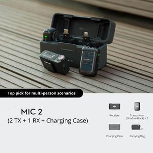 Original Wireless Microphone <strong>DJ</strong> Mic 2 (2 TX + 1 RX + Charging Case) for <strong>Action</strong> <strong>5</strong> Pro, Osmo <strong>Action</strong> 4, Osmo Pocket 3 - Product Image 6