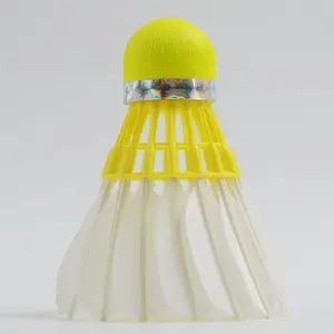全新3in1黄愿望-白色羽毛球羽毛球独特的设计更好的可见度，更准确的命中